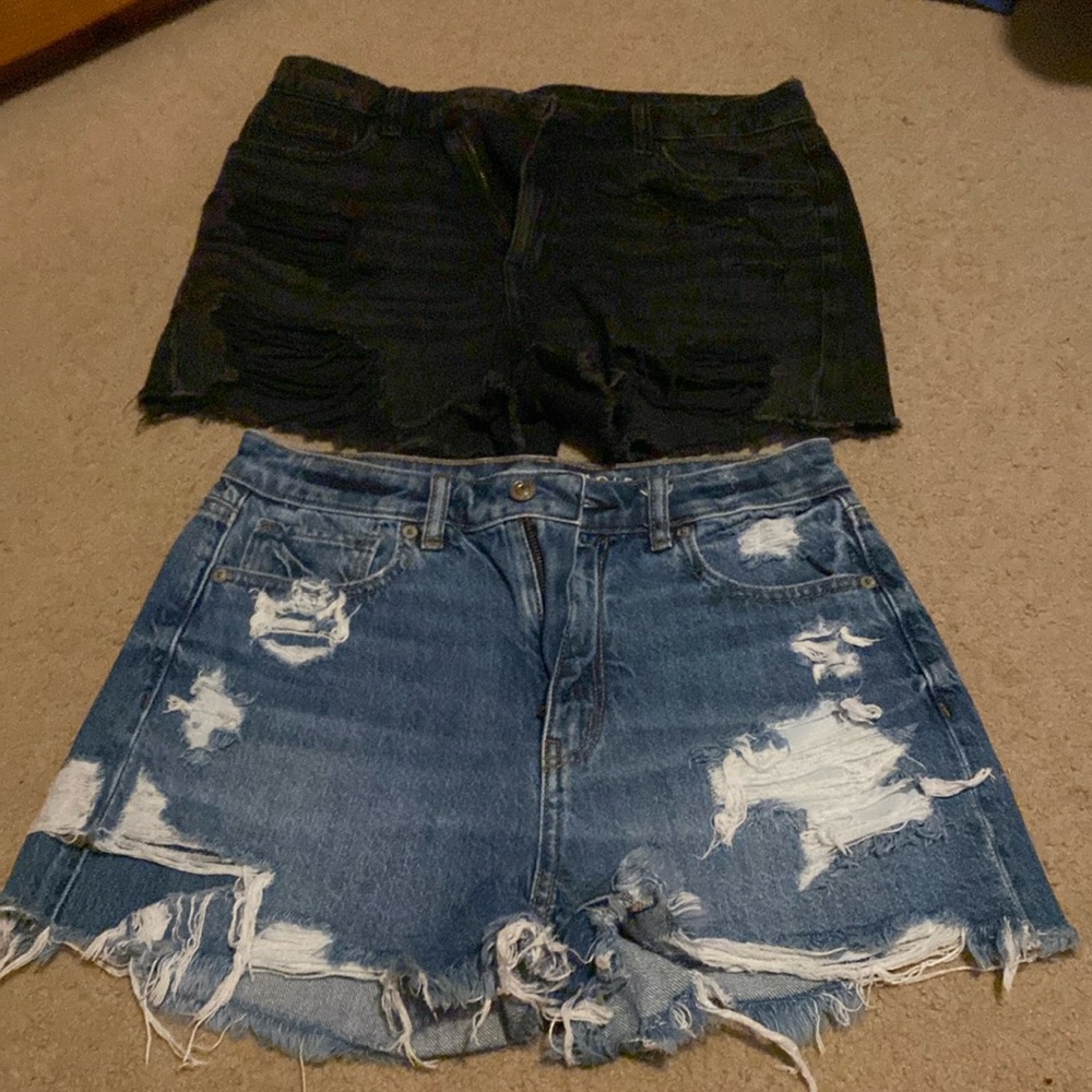 American Eagle Jean shorts. Both size 6. $25 for both of them